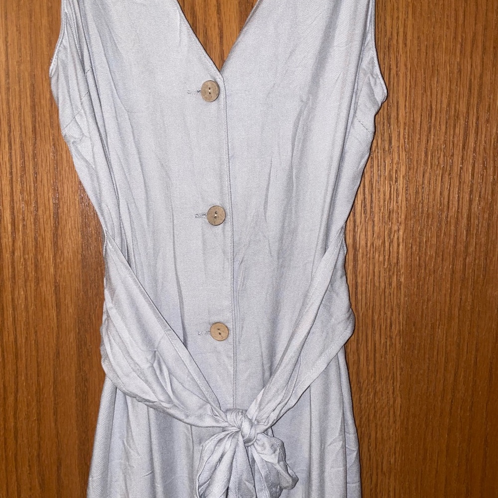 HYFVE *NWT* Madida Boutique Midi Button Down Grey Dress Size Medium